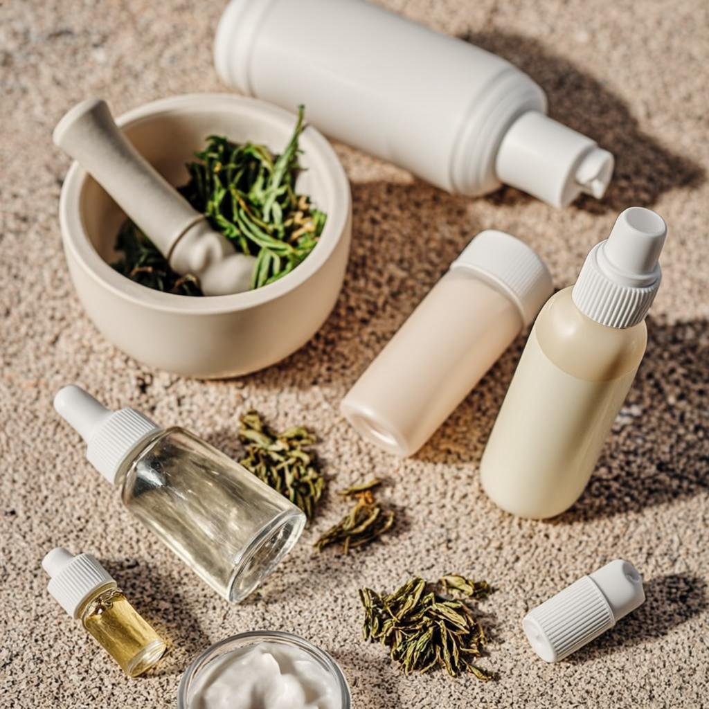 Skincare still life