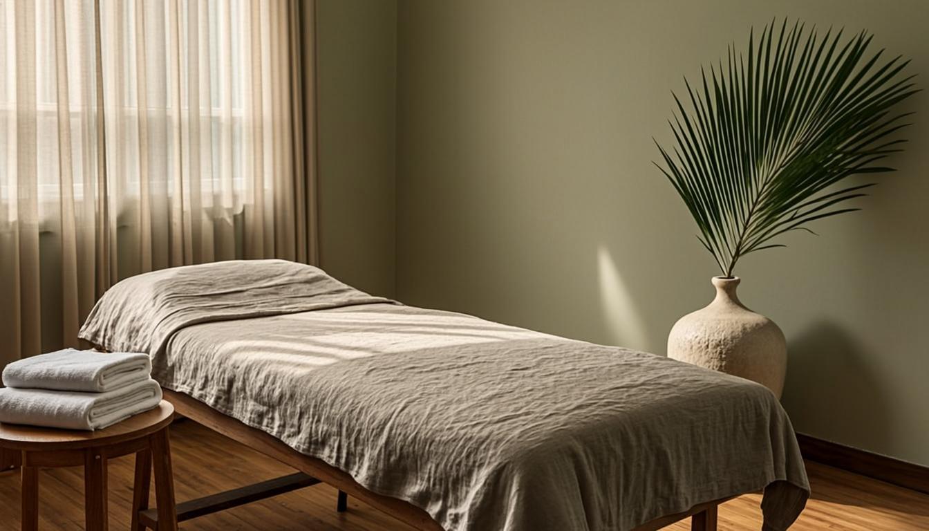 Natural light in a minimalist treatment room at Dilag clinic