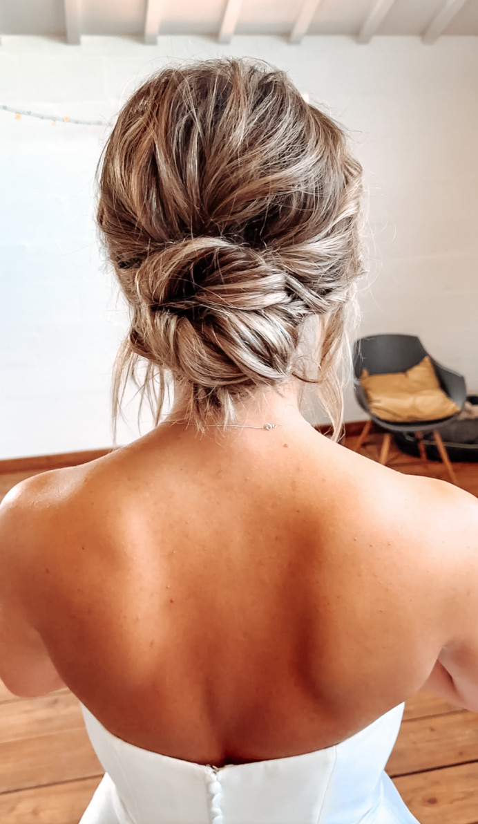 Half-up bridal style